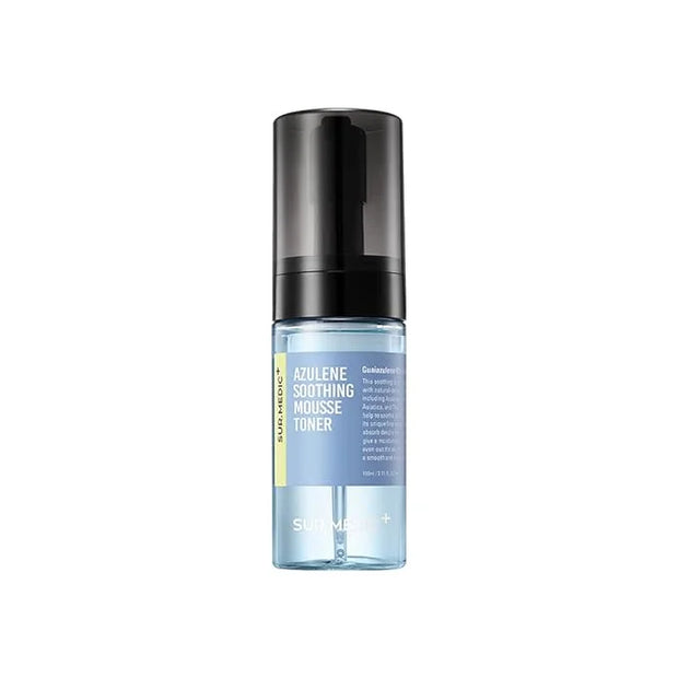 SURMEDIC Azulene Moisturizing Soothing Mousse Toner, Hydrating, Glowing, Calming Bubble Toner for Sensitive, Dry, Dull Ski...