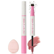 Freckle Blush Pen, 2in1 Light Brown Faux Freckle Stamp Pen Soft Pink Liquid Blush for Summer Sunkissed Makeup, Natural Lif...