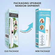 Rechargeable Eyebrow and Facial Hair Remover for Women - 2 in 1 Razor with Built-in LED Light for Painless Hair Removal - ...