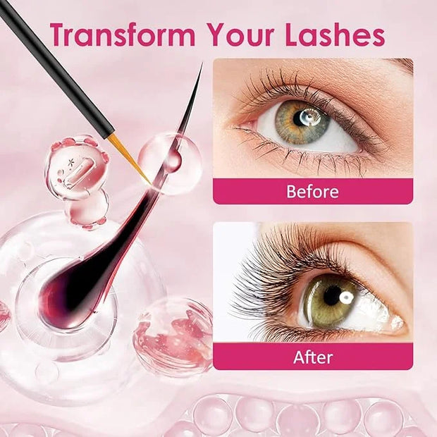 Eyelash Growth Serum - Natural & Nourishing Formula for Longer, Thicker Lashes with Peptides & Biotin | Safe for Sensitive...