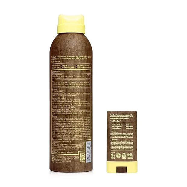 Sun Bum Sun Bum Original Spf 30 Sunscreen Spray and Face Stick vegan and Reef Friendly (octinoxate & Oxybenzone Free) Broa...