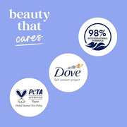 Dove Body Wash with Pump 3 Count Anti-Stress Blue Chamomile & Oat Milk, for 24hr Lotion-Soft Skin Moisturizing Skin Cleans...