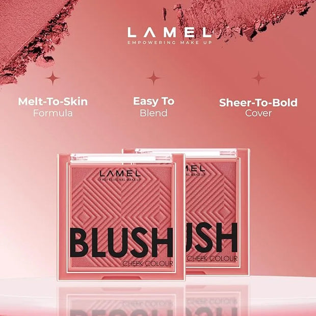 Blush Cheek Plum Color Mini - Blendable Purple Blush Powder - Enhances & Defines Shapes & Features - Shading & Contouring ...