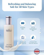 Total Youth Biome (Skincare Set, 12.2fl oz) - Premium Total Age-Defying Toner + Emulsion Set for Wrinkles, Elasticity, Hyd...
