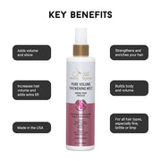 Joyce Giraud Volumizing & Thickening Mist, Adds Body & Fullness, Cherry Almond Scent, 8 Fl. Oz - Product Image