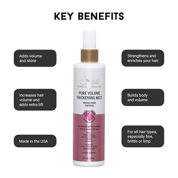 Joyce Giraud Volumizing & Thickening Mist, Adds Body & Fullness, Cherry Almond Scent, 8 Fl. Oz - Product Image