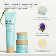 Kind Science 3-Piece Skin Care Set, Gentle Cleanser, Hydration Cream, Eye Cream - Essential Anti Aging Trio - Anti Aging S...