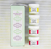 Body Whip Gift Set – 4 Scented Soy Body Cream Minis (2 oz Each) in Citrus, Crema, Poppy & Red Orchid – Hydrating, Formula ...
