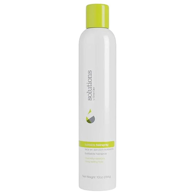 GREAT CLIPS Solutions Buildable Hairspray, 10oz | Protects Against Humidity | Provides Long-Lasting Hold & Shine | For All...
