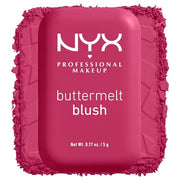 NYX PROFESSIONAL MAKEUP Buttermelt Powder Blush, Fade and Transfer-Resistant Blush, Up to 12HR Make Up Wear, Vegan Formula...