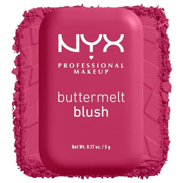 NYX PROFESSIONAL MAKEUP Buttermelt Powder Blush, Fade and Transfer-Resistant Blush, Up to 12HR Make Up Wear, Vegan Formula...