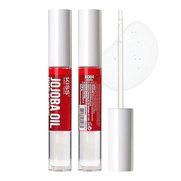 3 PACK Lip Oil Gloss, Hydrating Non-Sticky Lip Oil, 100% Natural Oil Clear Lip Gloss, Lightweight Lip Moisturizer (Rosegol...