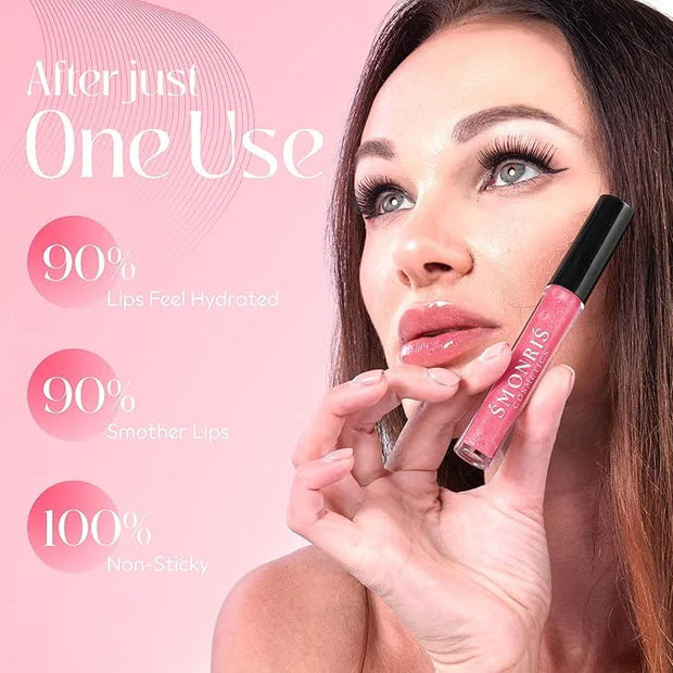 SMONRIS Moisturizing Shiny Lip glosses to Heal Dry Lips for Long Lasting Hydration – High Shine Cruelty Free Non-Sticky Li...
