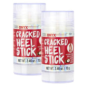 Onyx Professional Cracked Heel Repair Balm Stick for Dry Cracked Feet Treatment, Coconut Scent, 2 pack - Moisturizing Foot...