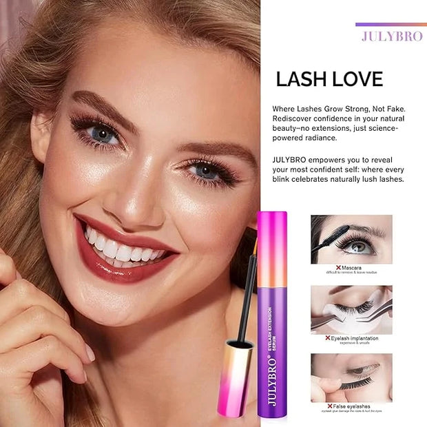 Eyelash Growth Serum(3ML), Eyelash Extension Serum with Natural Ingredients for Eyelash and Eyebrow, Thicker, Healthier an...