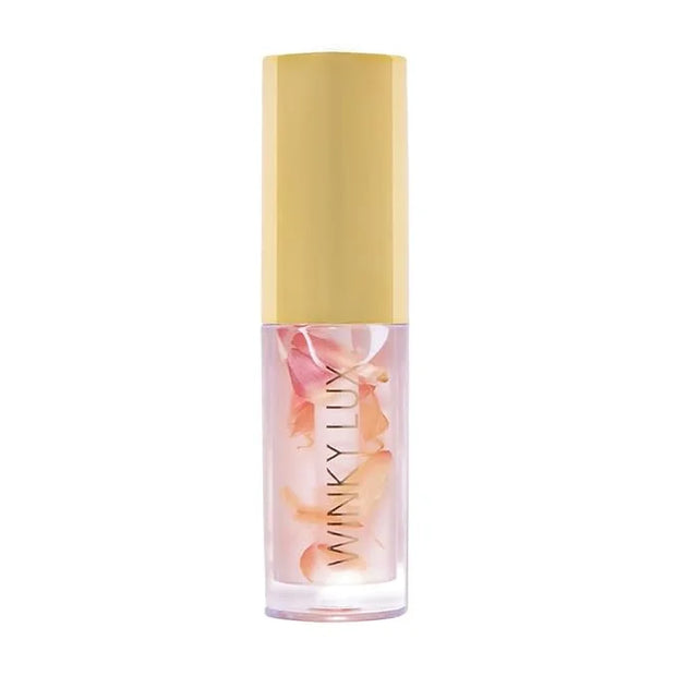 Winky Lux Flower Petal Hydrating Lip Oil - Non-Sticky Lip Gloss for Dry & Damaged Lips, Enhances Shine - Softening Glow Li...
