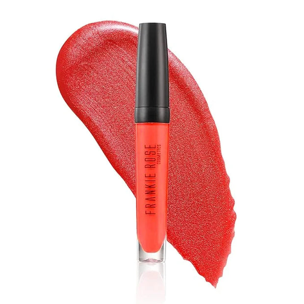 Frankie Rose Cosmetics Lip Gloss | Non-Sticky Formula, Long Lasting Lip Gloss, Bold Pigment & Hydrating Lip Gloss, Tangeri...