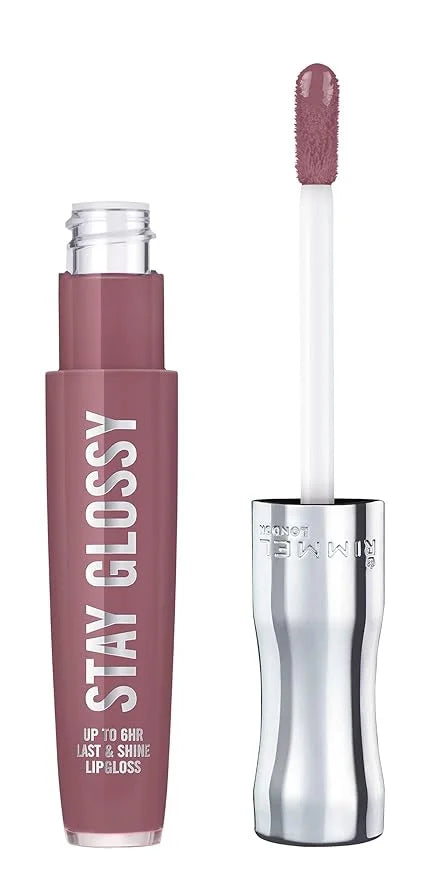 Rimmel Stay Glossy Lip Gloss - Non-Sticky and Lightweight Formula for Lip Color and Shine - 290 Date Night, .18oz - Produc...