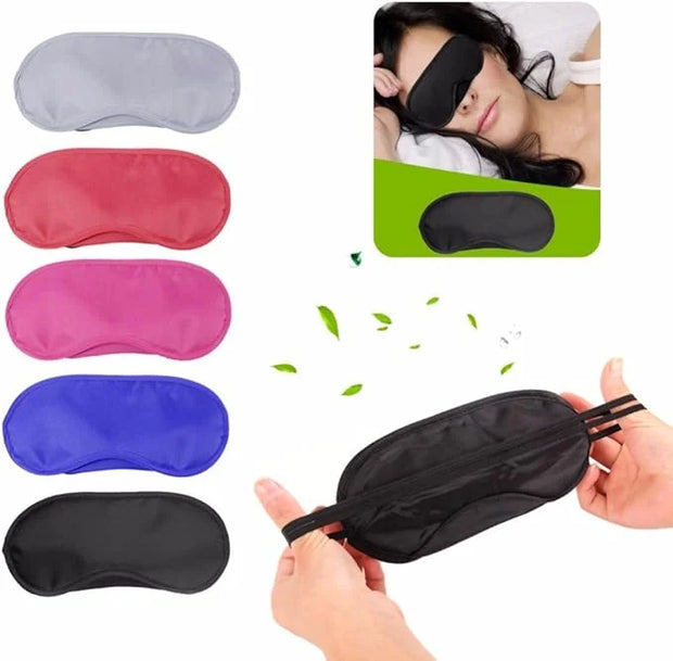 Coobbar 10PCS Travel Rest Eye Sleeping Mask Satin Blindfold Soft Eye Shade Nap Cover Soft Eye Mask Shade Cover (Purple) - ...