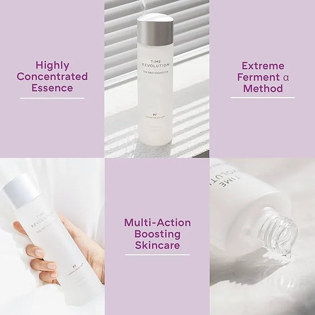 MISSHA Time Revolution The First Essence 5X (5th Gen) 5.07 Fl oz/ 150ml, Korean Face Essence, Facial Toner, Glass Skin, Hy...