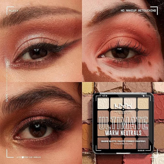 NYX PROFESSIONAL MAKEUP, Ultimate Shadow Palette, Eyeshadow Palette - Warm Neutrals - Product Image