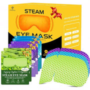 30 Pcs Steam Eye Mask for Puffy Eyes & Dark Circles, Self-Heating Sleep Mask for Travel Essentials, Hydrating & Soothing E...