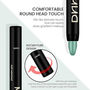 Kaely 2Pcs Cream Eyeshadow Sticks Set for Eyes Waterproof,Green Shimmer Eye shadow Stick Pencil Pen Bulk sombras en crema ...