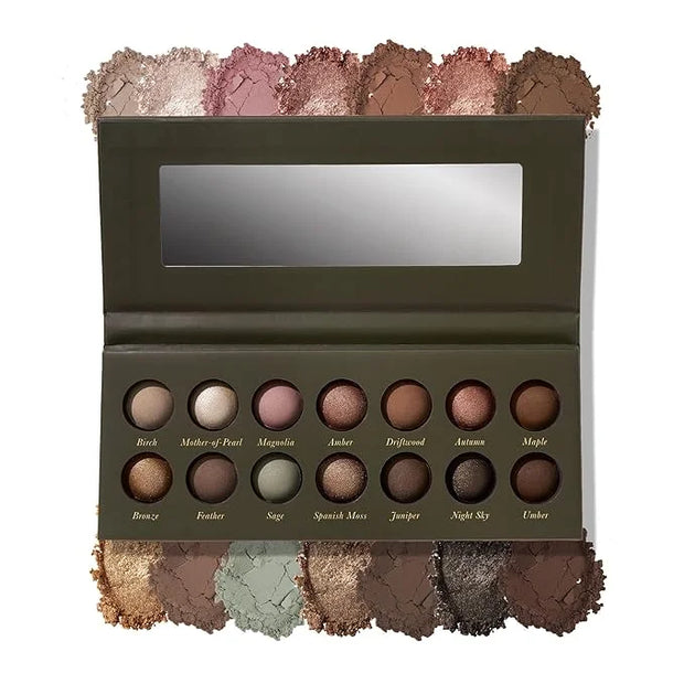 LAURA GELLER NEW YORK The Delectables Earthy Essentials Baked Eyeshadow Palette | 14 Pigmented Eyeshadows Blendable Natura...