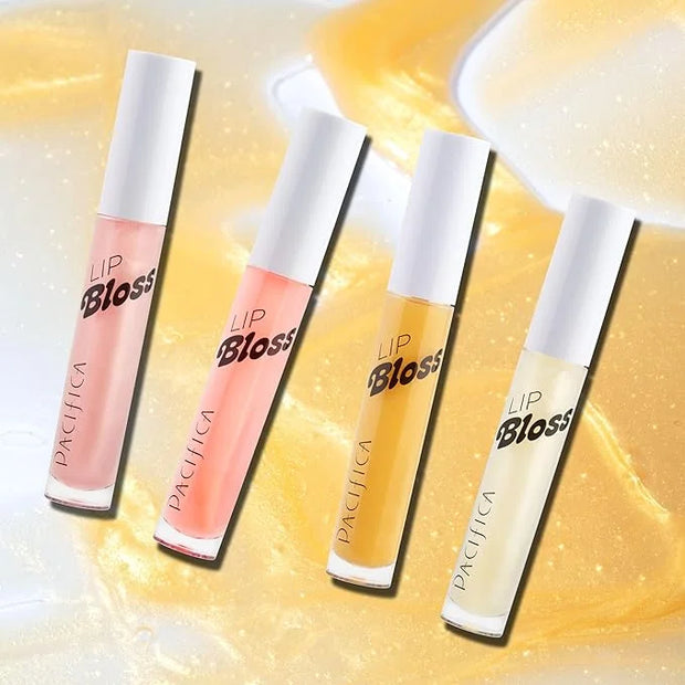 Pacifica Plumping Lip Gloss - Lip Bloss Tinted Lip Balm Treatment - Vanilla Bean Flavored - Moisturizing, High-Shine, Long...