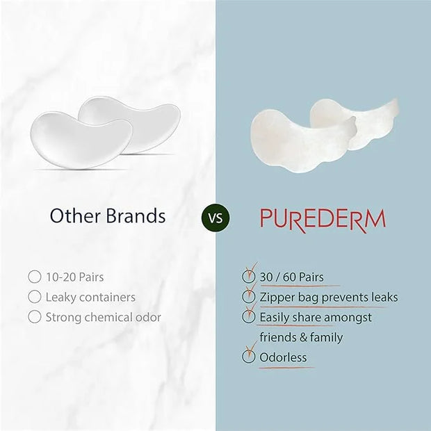 Purederm Cica Calming Under Eye Mask (4 Pack) – Cica Under Eye Patches for Relaxing & Calming - Product Image