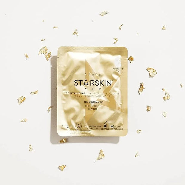 STARSKIN VIP The Gold Mask Giftset - High-end Gift - Complete Collection - Includes Hand, Foot, and Face Masks Headband - ...