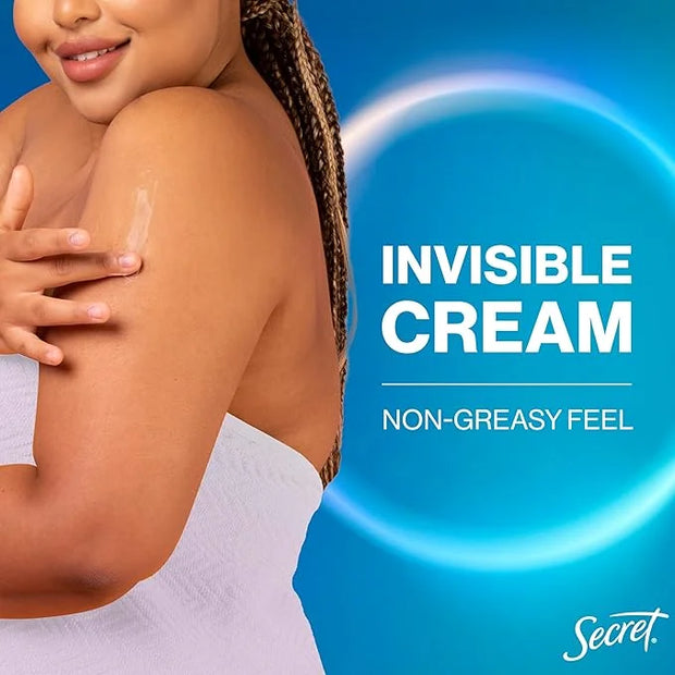 Secret Whole Body Deodorant Cream for Women, Peach & Vanilla Blossom Scent, Aluminum Free Deodorant, 72 HR Odor Protection...
