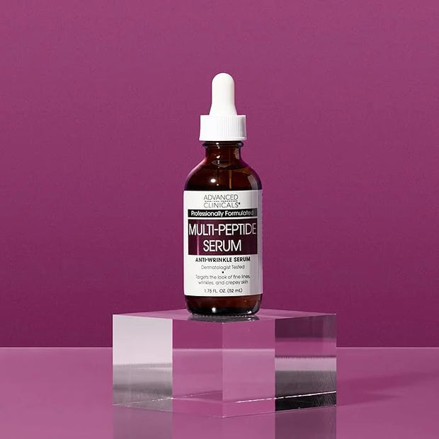 Advanced Clinicals Multi Peptides Serum For Face | Visible Anti Aging Hydrating Collagen Peptide Facial Serum With Vitamin...