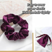 Silk Satin Sleeping Eye Mask, Dark Purple Sleep Eye Mask Night Blindfold for Women and Men, Soft Breathable Blackout Eyesh...