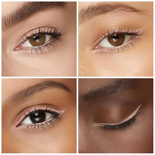 Kaely Bright Nude Gel Eyeliner Pencil, Natural Cream Eye Liner Waterproof Smudge Proof, Matte Waterline Eyeliner Eyeshadow...