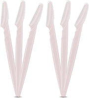 16 Pcs Light Pink Eyebrow Razor, Face Razors Multipurpose, Facial Razors for Women Men, Eyebrow Trimmers Shaver with Prote...