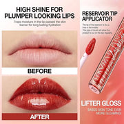 Rose Red Lip Gloss Lip Plumper Gloss Tinted Glitter Lipgloss Lip Oil Teens Moisturizing Lipstick Lip Balm High Shine And V...