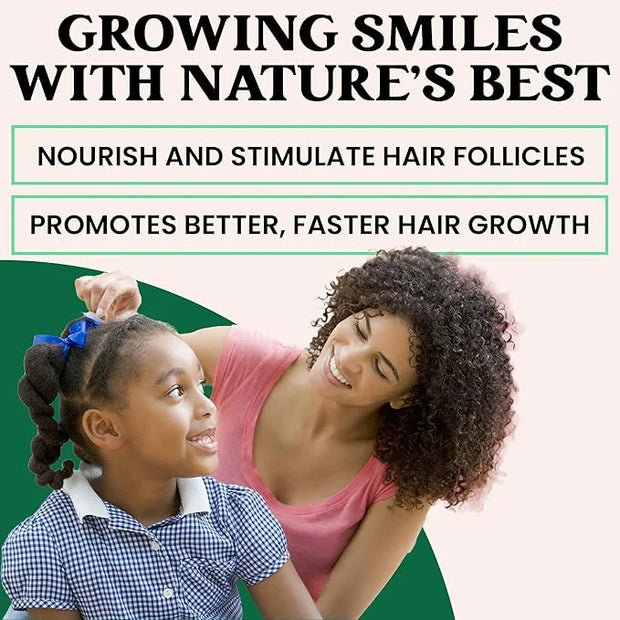 J'Organic Solutions Natural Kid's Hair Growth Stimulator (Hair Grease) with Lanolin, Sweet Almond Oil, and Castor Oil for ...
