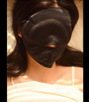 100% Silk Sleep Mask Modern Full Face Sleep Mask Soft Comfortable A Good Night’s Sleep Eye Mask with Adjustable Strap (Bla...