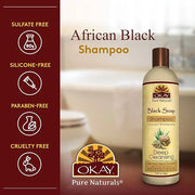 OKAY AFRICAN BLACK SOAP SHAMPOO 12oz / 355ml - Product Image