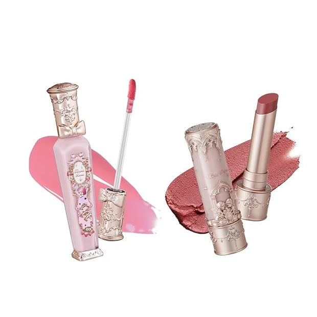 Flower Knows Violet Strawberry Rococo Glowy Lip Gloss G01 Little Angel Matte Lipstick C06 - Product Image