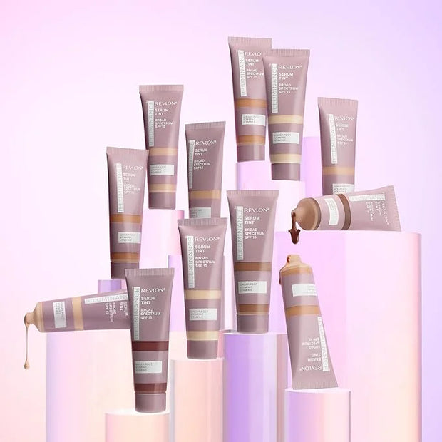 Revlon Illuminance Tinted Serum, Triple Hyaluronic Acid, Evens Out Skin Tone Over Time and Hydrates All Day, SPF 15, 213 L...
