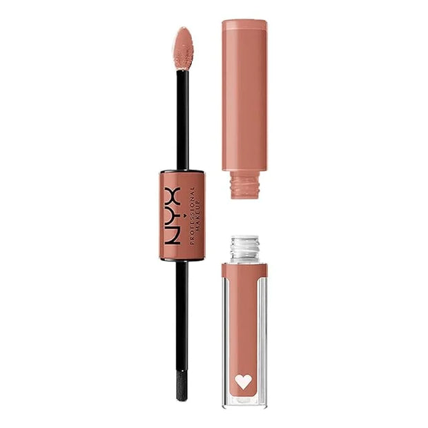 NYX PROFESSIONAL MAKEUP Shine Loud, Long-Lasting Liquid Lipstick with Clear Lip Gloss - Global Citizen (Medium Neutral Nud...
