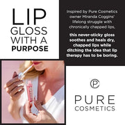 Pure Cosmetics Pure Illumination Lip Gloss - LED-lit Applicator w/Side Mirror - Non-Sticky, Moisturizing & Hydrating Lip G...
