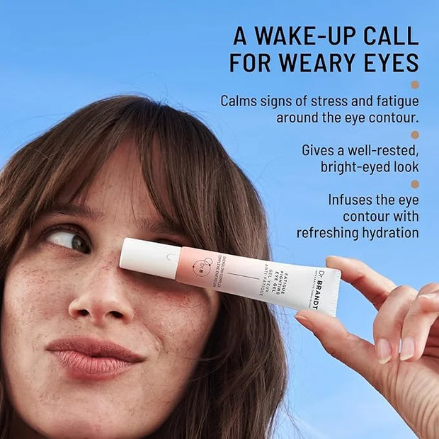 Dr. Brandt iD-STRESS Fatigue Fighting Eye Gel - 0.5 fl oz, Pack of 2 - Rapidly Diminishes Signs of Dryness, Fatigue & Dark...