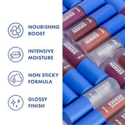 Handmade Heroes 100% Natural Vegan Lip Oil with Squalane Non-Sticky Lip Gloss Moisturizing, Shiny, Nourishing Korean Lip G...