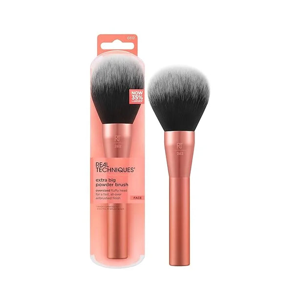 Real Techniques Extra Big Powder Brush, Large Makeup Brush For Powder, Fluffy Head For All-Over Setting, XL Oversized Brus...