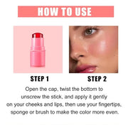4 Colors Milk Jelly Blush Stick, Milk Cooling Cooling