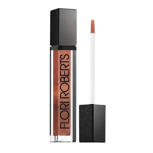 Flori Roberts Mineral Base Lip Shine, Vibrant Lip Gloss Makeup for Women of Color or Deeper Skin Tones, Non-Sticky, Long W...