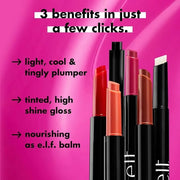 e.l.f. Pout Clout Lip Plumping Pen, Nourishing Lip Balm For Sheer Color & Shine, Plumps & Moisturizes, Vegan & Cruelty-Fre...